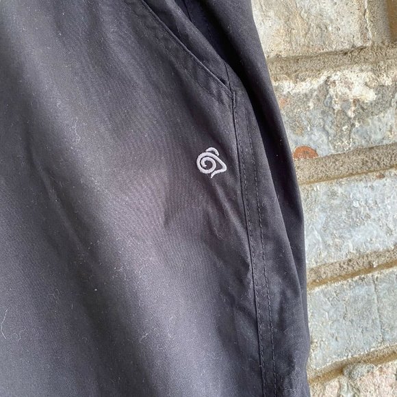 Men’s Craghoppers Basecamp Solarshield Fleece Lined Black Cargo Pants Size Large - Picture 3 of 7